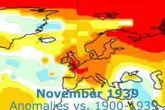 Weather anomalies in November 1939