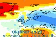 Weather anomalies in October 1939