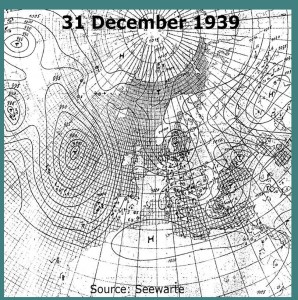 Climate map from 31st of December 1939