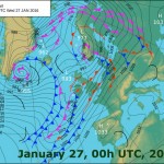 Weather situation from 27th of January at 00h UTC