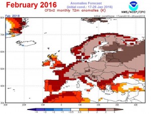 Forecast anomalies from February 2016