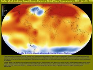 Scientific visualization on the global climate changes from NASA