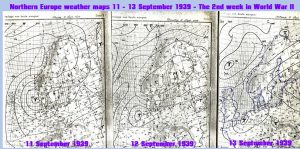 Weather conditions map from September 1939