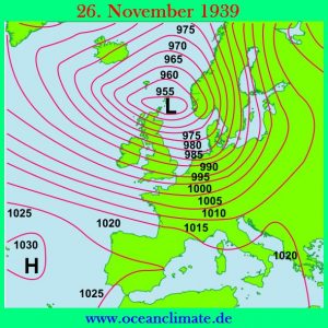 Ocean climate situation from 26th of November 1939