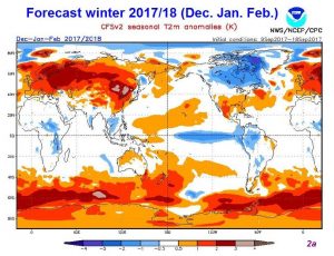 Forecast from winter 2017 to 2018 