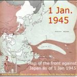 Map of the front agains Japan as of 1st January 1945