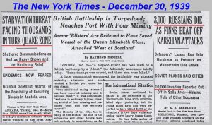 The New York Times on 30th of December, 1939