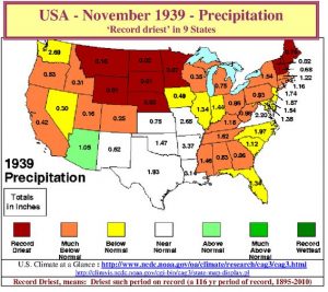 Record driest in 9 States
