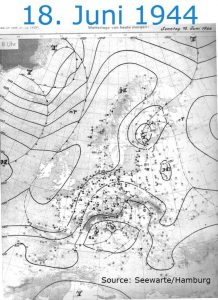 Climate map from the 18th June 1944