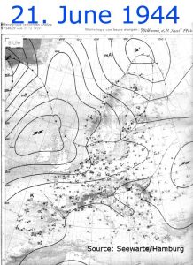 Climate map from the 21st June 1944