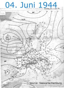 Climate map from the 4th June 1944