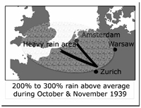 200% to 300% rain above average during the late autumn of 1939